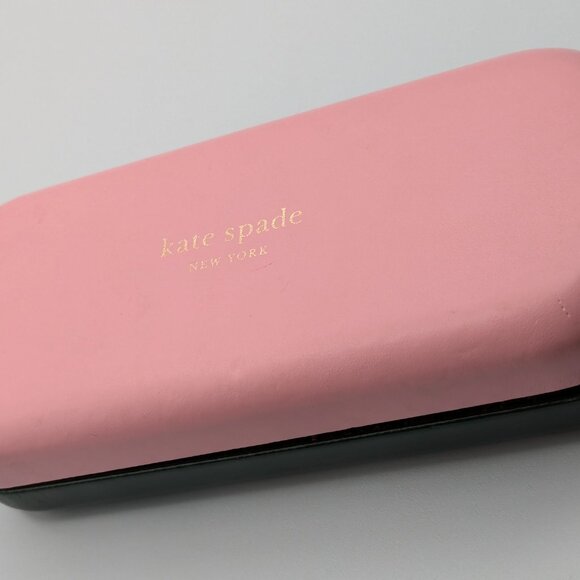 Kate Spade New York Pink and Green Eyeglass Clamshell Hard Case - Picture 9 of 12